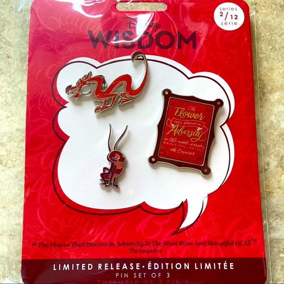 Disney Jewelry - Disney Wisdom 2/12 February Mulan Pin Set